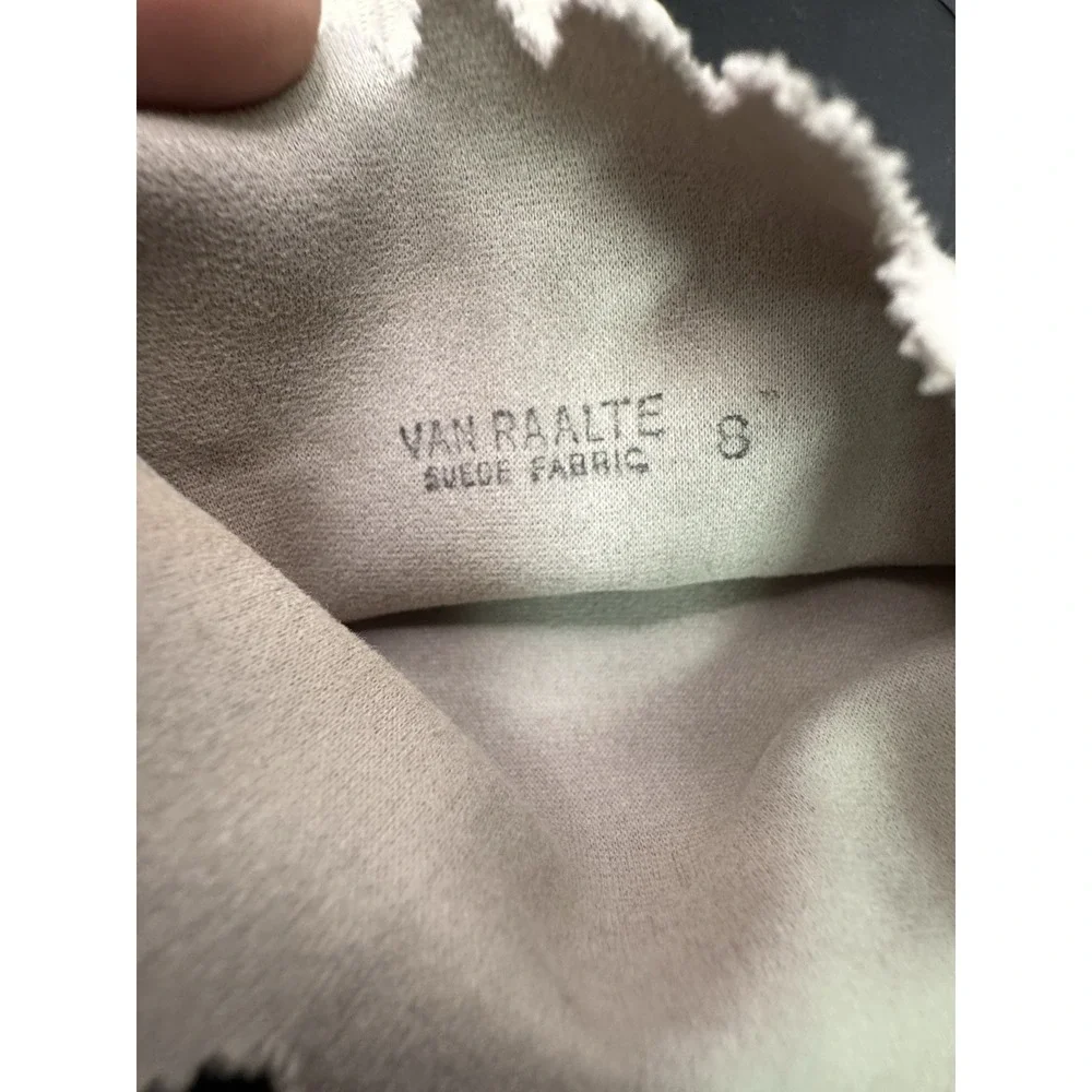 Vintage Van Raatle Suede Gloves - White Size 8 Made‎ In Saxony